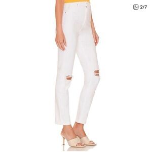 ROLLA'S White Straight Leg Jeans